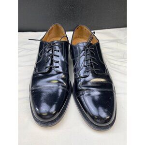 Cole Haan Mens Black Leather Lace up Shoes Oxfords Size 8D SKU 6359